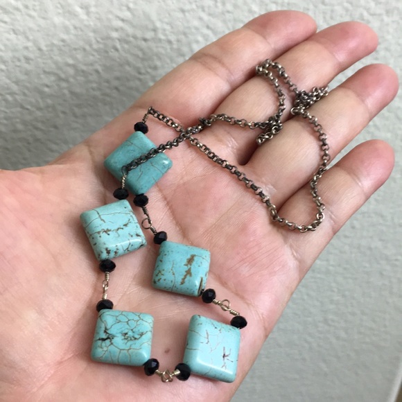 🖤Turquoise & silver necklace - Picture 9 of 10